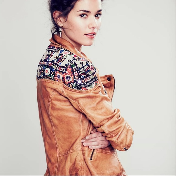 Free People Classic Leather Jacket - Picture 5 of 14